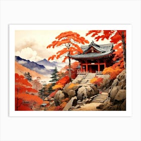 Asian Landscape Painting Art Print