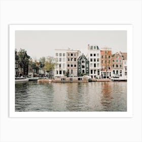 House Boats In Canal Art Print