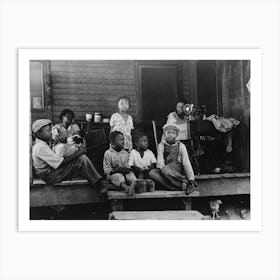 Background Photo, Family Of Fsa (Farm Security Administration) Client, Who Will Participate In Tenant Purchase Program Art Print