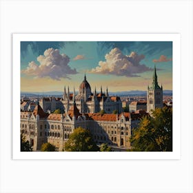 Budapest City 3  Art Print