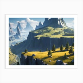 Mountain Landscape Art Print