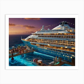 Default Experience The Opulence Of A Luxury Cruise Ship In A B 0 Art Print