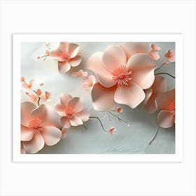 Paper Flowers 106 Art Print