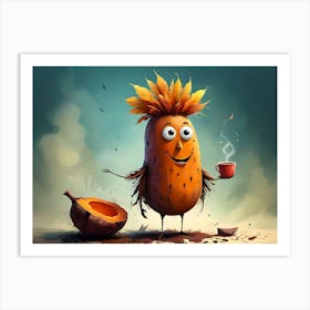 Happy Harvest Brew #3 1 Art Print