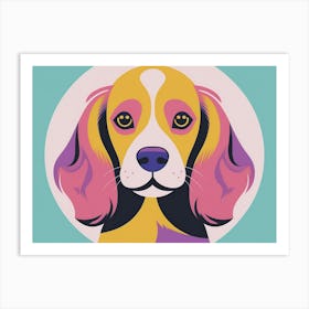 Spaniel Dog Portrait Illustration Art Print