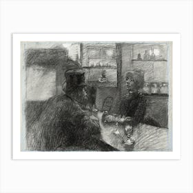 Bar Of The Café Of The Rue De Rome, Henri de Toulouse-Lautrec Art Print