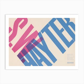 Sw Hayter Exhibition Poster Art Print