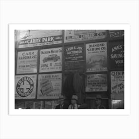 Untitled Photo, Possibly Related To Advertising Displays At Livestock Hall, Ames, Iowa By Russell Lee Art Print
