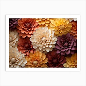 Dahlias 11 Art Print