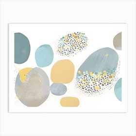Pebbles Abstract Painting Art Print
