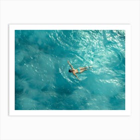 Swimming Woman 4 Art Print