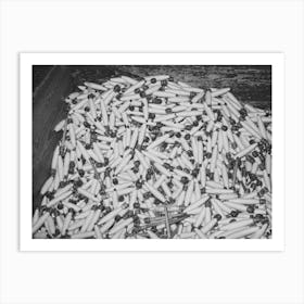 Bin Of Spindles, Laurel Cotton Mills, Laurel, Mississippi By Russell Lee Art Print