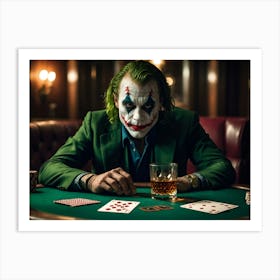 Joker Playing Poker 2 Art Print