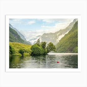 Lake In Norway Art Print