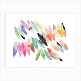 Seeds Colorful Abstract Art Print