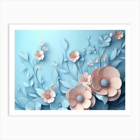 Paper Flowers 44 Art Print