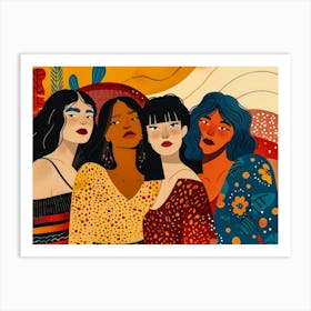 Group Of Women 25 Art Print