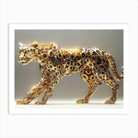 Golden Leopard Art Print