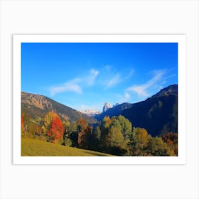 Autumn In The Dolomites Art Print