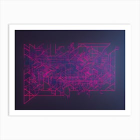 Abstract Circuit Art Print