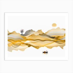 Boat In The Water Art Print