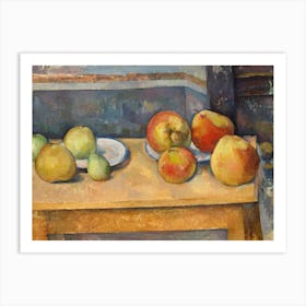 Still Life With Apples And Pears, Paul Cézanne Art Print