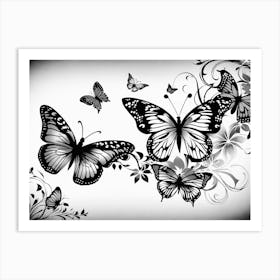 Butterfly Wall Art 3 Art Print