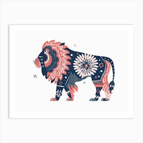 Lion Illustration 4 Art Print