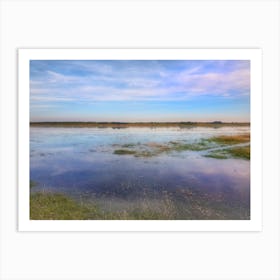 High tide at Crymlyn Burrows Art Print