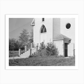 Detail Of Church In Littlefork, Minnesota By Russell Lee Art Print