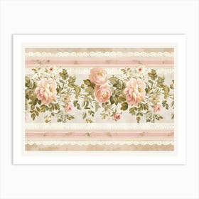 Roses And Lace Art Print