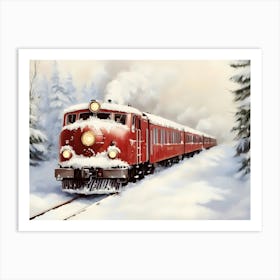 Christmas Train 11 Art Print