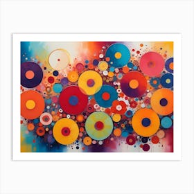 Colorful Circles Art Print