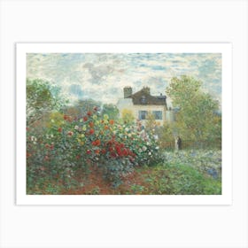 The Artist's Garden In Argenteuil, A Corner Of The Garden With Dahlias (1873), 1, Claude Monet Art Print