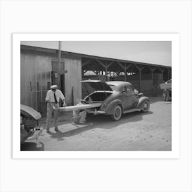 Member Of The United Producers And Consumers Cooperative Loading Lumber Into His Car, Phoenix, Arizona By Russ Art Print