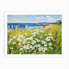 Seaside Meadow - expressionism Art Print