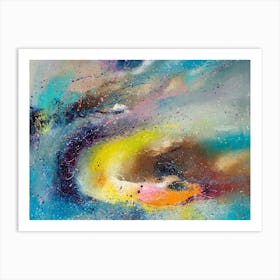 Flying Abstract Art Painting for Interior Art Print