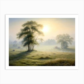 Morning Mist At Avonlea 1 Art Print