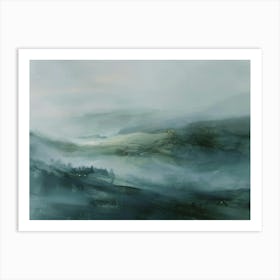 Misty Valley Art Print