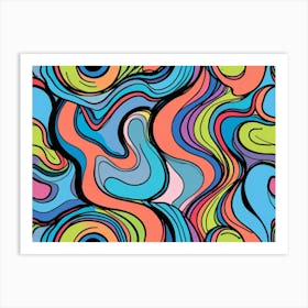 Abstract Swirl Pattern Art Print