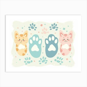 Cat Paw (6) Art Print