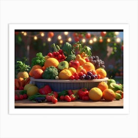 Fruit Bowl 3 Art Print