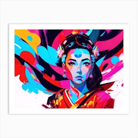 Asian Woman 12 Art Print