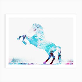 Animal Negative Space ― Horse Art Print