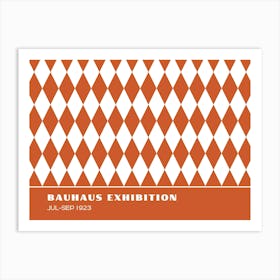 Bauhaus Orange Exhibition 20 Art Print