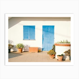 Blue Window & Door // Ibiza Travel Photography Art Print