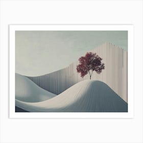 Tree On A Hill 1 Art Print