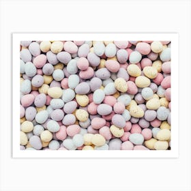 Pastel Candy Easter Eggs Art Print