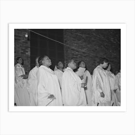 Choir Of Pentecostal Church, Southside Of Chicago, Illinois By Russell Lee Art Print