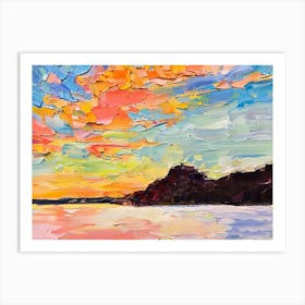 Sunset On The Lake 2 Art Print